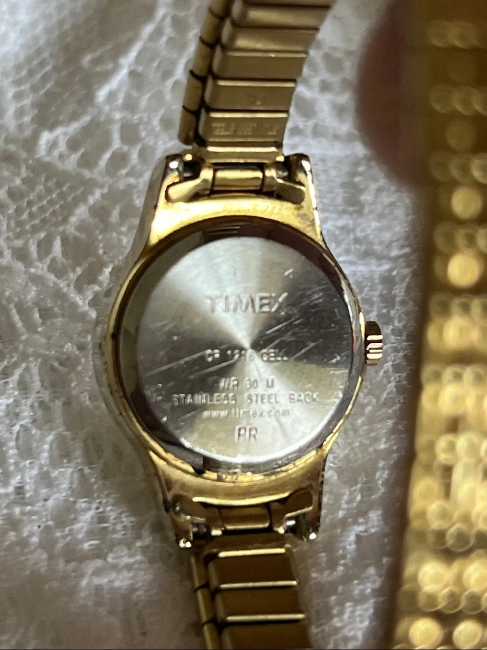 Timex Gold-Tone Ladies Stretch Bracelet Watch